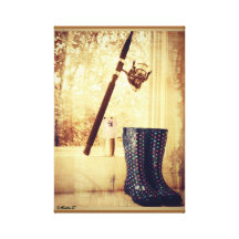 Girls Gone Fishing Gallery Wrap Canvas