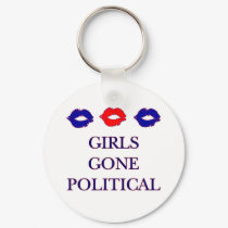 Girls Gone Political Logo Keychain