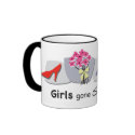 Girls Gone Shopping Mug by artquest Girls Gone Shopping Mug