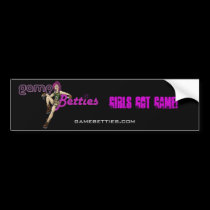 Girls Got Game! bumper sticker bumper stickers
