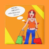 Girls Gotta Shop Magnet