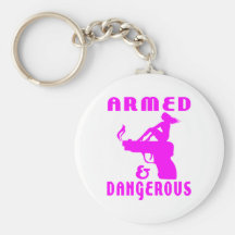 GIRLS & GUNS KEYCHAINS