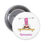 Girls Gymnastics Button