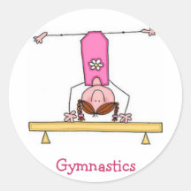 Girls Gymnastics Sticker