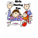 Girls Having Fun t-shirts by stick_figures Girls Having Fun t-shirts