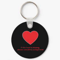 Girls Heart Missing keychains