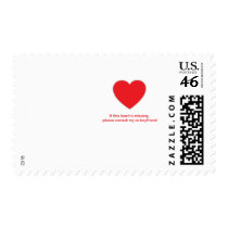 Girls Heart Missing postage by RAWRoutloud Girls Heart Missing postage