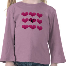 girls heart tee