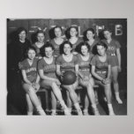 Girls High School Basketball Team Print