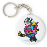 Girls Hockey Key Chains