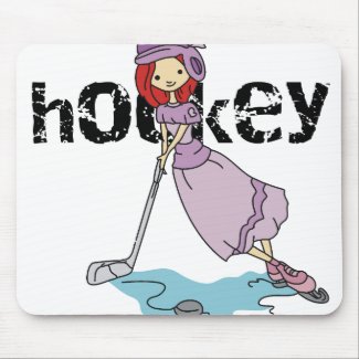 Girls Hockey mousepad