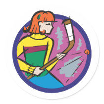 girls hockey stickers