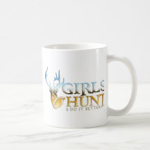 GIRLS HUNT DEER COFFEE MUGS
