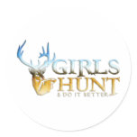 GIRLS HUNT DEER stickers