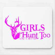GIRLS HUNT TOO MOUSE PADS