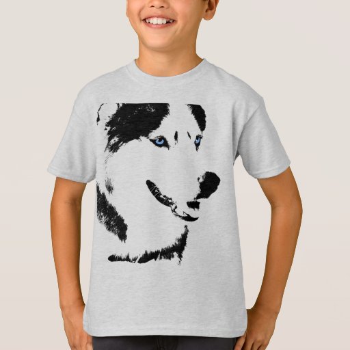 Girl's Husky Shirt Sled Dog Kid's Husky Tshirts Zazzle