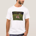 girls in flower field t-shirts
