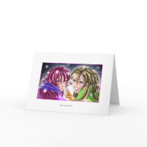 Girls in Snow Card