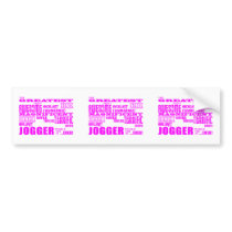 Girls Joggers : Pink Greatest Jogger Bumper Sticker