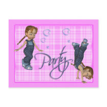 Girls Just Wanna Have Fun, Party Invite postcards