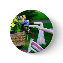 Girls Just Wanna Have Fun, Pink Girls Bicycle buttons by KahunaLuna Girls Just Wanna Have Fun, Pink Girls Bicycle buttons