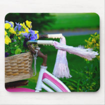 Girls Just Wanna Have Fun, Pink Girls Bicycle mousepads