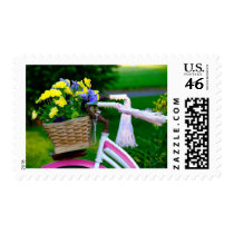 Girls Just Wanna Have Fun, Pink Girls Bicycle postage by KahunaLuna Girls Just Wanna Have Fun, Pink Girls Bicycle postage