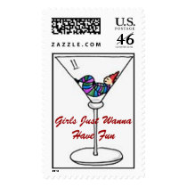 Girls Just Wanna Have Fun Stamp