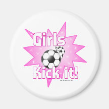 Girls Kick it Magnets