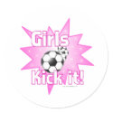 Girls Kick it stickers