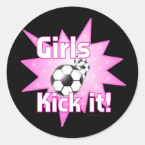 Girls Kick it stickers