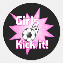 Girls Kick it Stickers