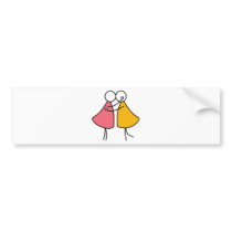 Girls Kiss Girls bumper stickers