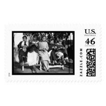 Girls Knitting in Albania 1923 Stamps
