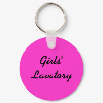 Girls' Lavatory keychains by FractaGifts Girls' Lavatory keychains