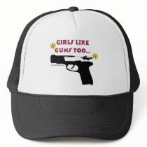 Girls Like Guns Too Mesh Hat