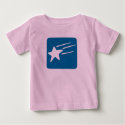 girl's long sleeve tee with shooting star t-shirts