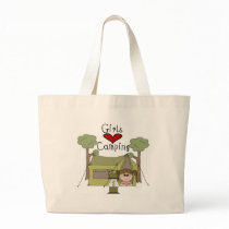 Girls Love Camping bags by toddlersplace Girls Love Camping bags