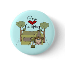 Girls Love Camping buttons
