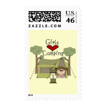 Girls Love Camping postage by toddlersplace Girls Love Camping postage