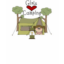 Girls Love Camping t-shirts by toddlersplace Girls Love Camping t-shirts