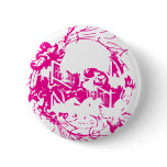 Girls Love Skulls and Ponies Pinback Buttons