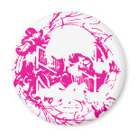 Girls Love Skulls and Ponies magnets