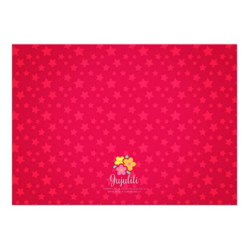 Girls Magic Theme Birthday Custom Invitation