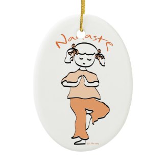 Girls Yoga ornament