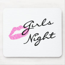 Girls Night (Lips) Mouse Pad