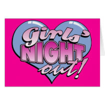 Girls' Night Out Bachelorette Party cards