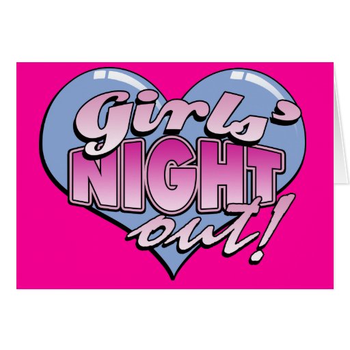 Girls' Night Out Bachelorette Party Greeting Card