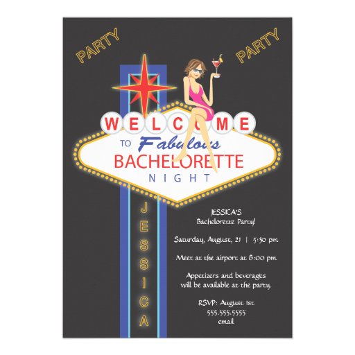 Girls Night Out Bachelorette Party Invitation