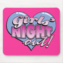 Girls' Night Out Bachelorette Party Mouse Pads
